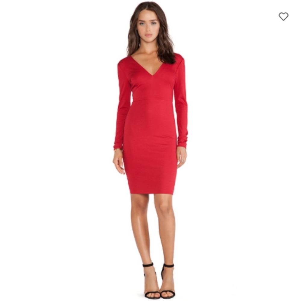 NWT Alice + Olivia Fiona Red Sheath Dress | Size 4